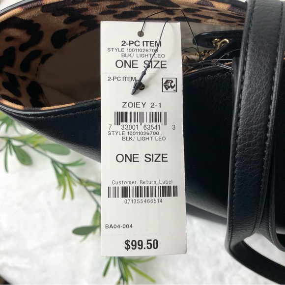 INC International Concepts Zoiey 2-1 Tote, Black, NWT - Picture 9 of 9